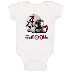 Alabama Helmet Roll Tide Baby One Piece Alabama Helmet Roll Tide Baby One Piece