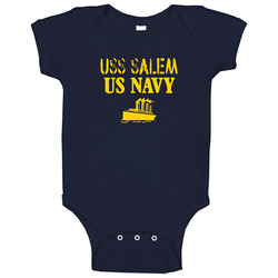 Uss Salem Us Navy Ship Crew Baby One Piece Uss Salem Us Navy Ship Crew Baby One Piece