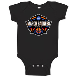 March Sadness 2020 Madness College Basketball Chamionshop Logo Parody Baby One Piece March Sadness 2020 Madness College Basketball Chamionshop Logo Parody Baby One Piece