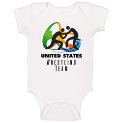 United States Wrestling Team Rio 2016 Olympic Event Logo Baby One Piece United States Wrestling Team Rio 2016 Olympic Event Logo Baby One Piece