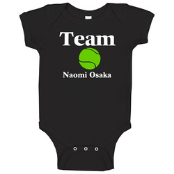 Team Naomi Osaka Tennis Lover Cool Fan Essential Baby One Piece Team Naomi Osaka Tennis Lover Cool Fan Essential Baby One Piece