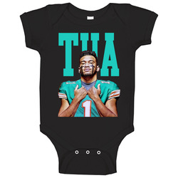 Tua Tagovailoa Miami Dolphins Quarterback Aloha Hawaii Football Baby One Piece