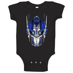 Optimus Prime Face Baby One Piece Optimus Prime Face Baby One Piece
