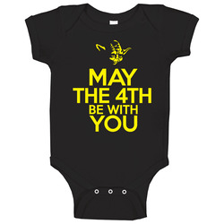 May The 4th Be With You Funny Baby One Piece May The 4th Be With You Funny Baby One Piece