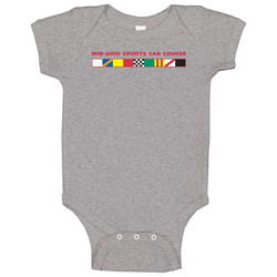 Mid-ohio Sports Car Course Racing Enthusiasts Baby One Piece Mid-ohio Sports Car Course Racing Enthusiasts Baby One Piece