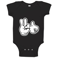 Mickey Hands Funny Dirty Cartoon Baby One Piece Mickey Hands Funny Dirty Cartoon Baby One Piece