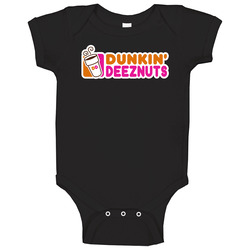 Dunkin Deez Nuts Funny Adult Humor V2 Baby One Piece Dunkin Deez Nuts Funny Adult Humor V2 Baby One Piece