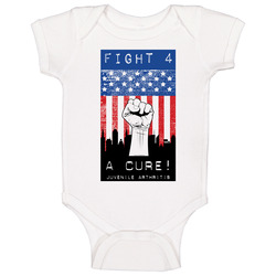 Fight 4 A Cure (flag) Baby One Piece Fight 4 A Cure (flag) Baby One Piece