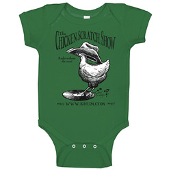 KHUM Chicken Scratch Show Baby One Piece KHUM Chicken Scratch Show Baby One Piece