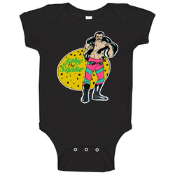 Jake The Snake Roberts 80s Retro Wrestling Baby One Piece Jake The Snake Roberts 80s Retro Wrestling Baby One Piece