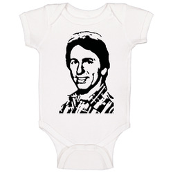 John Ritter Three's Company Retro Baby One Piece John Ritter Three's Company Retro Baby One Piece