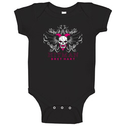 Brett Hitman Hart Logo Baby One Piece Brett Hitman Hart Logo Baby One Piece