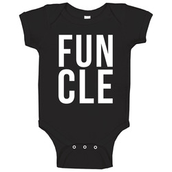 Funcle T-shirt Black Tee Shirt Fun Uncle Gift For Him Baby One Piece Funcle T-shirt Black Tee Shirt Fun Uncle Gift For Him Baby One Piece
