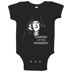 London After Midnight Lon Chaney Classic Horror Baby One Piece London After Midnight Lon Chaney Classic Horror Baby One Piece