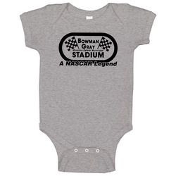 Bowman Gray Stadium Racing Enthusiasts Baby One Piece Bowman Gray Stadium Racing Enthusiasts Baby One Piece