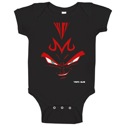 Vegeta Majin 2 Face Black Baby One Piece Vegeta Majin 2 Face Black Baby One Piece
