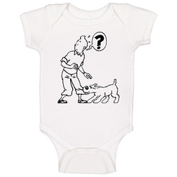 Tintin Comic Baby One Piece Tintin Comic Baby One Piece