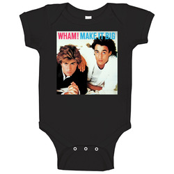 George Michael Rip Wham Careless Whispers Make It Big Album Cover Baby One Piece George Michael Rip Wham Careless Whispers Make It Big Album Cover Baby One Piece