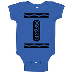 Royal Blue Crayola Halloween Costume Baby One Piece Royal Blue Crayola Halloween Costume Baby One Piece