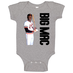 San Francisco Baseball Sf Willie Mccovey Big Mac Baby One Piece San Francisco Baseball Sf Willie Mccovey Big Mac Baby One Piece