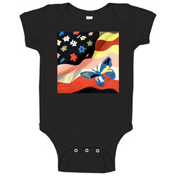 The Avalanches Wildflower #2 Baby One Piece The Avalanches Wildflower #2 Baby One Piece