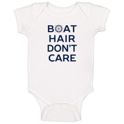 Boat Hair Don't Care Baby One Piece Boat Hair Don't Care Baby One Piece