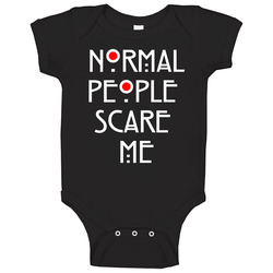 People Scare Me Baby One Piece People Scare Me Baby One Piece