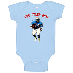 Earl Campbell Houston Football Tyler Rose Baby One Piece