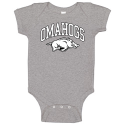 Arkansas Omahogs Razorback College Baseball World Series Fan Baby One Piece Arkansas Omahogs Razorback College Baseball World Series Fan Baby One Piece
