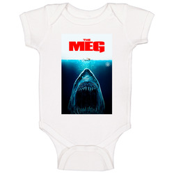 The Meg Shark Movie Jason Statham Vintage Jaws Movie Baby One Piece The Meg Shark Movie Jason Statham Vintage Jaws Movie Baby One Piece