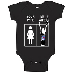 New York Jets T Shirt Sports Hockey Tee Your Wife My Wife Funny Sporting NHL Apparel Baby One Piece New York Jets T Shirt Sports Hockey Tee Your Wife My Wife Funny Sporting NHL Apparel Baby One Piece