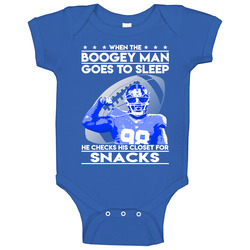 Damon Harrison New York Football Snacks Boogeyman Baby One Piece