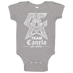 Team Canelo For Glory Charcoal Baby One Piece Team Canelo For Glory Charcoal Baby One Piece
