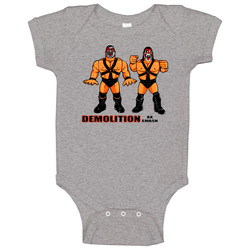 Demolition Retro Cartoon Wrestling Baby One Piece Demolition Retro Cartoon Wrestling Baby One Piece