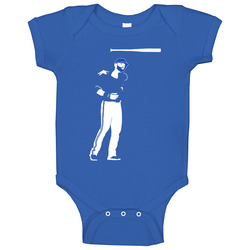 Jose Joey Bautista Bat Flip Toronto Blue Jays Baseball Jersey Iconic 2015 National Baseball League Graphic Apparel Baby One Piece Jose Joey Bautista Bat Flip Toronto Blue Jays Baseball Jersey Iconic 2015 National Baseball League Graphic Apparel Baby One Piece