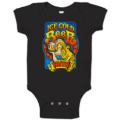 Ice Cold Beer, T-shirt, Video Game, Arcade, Taito, Barmaid Baby One Piece