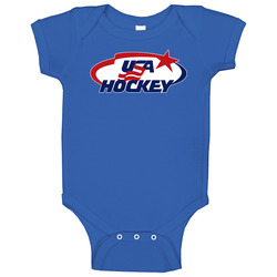 Team Usa Hockey Cool Baby One Piece