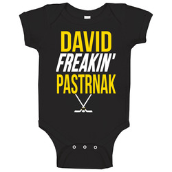 David Pastrnak Boston Bruins Hockey Rookie Baby One Piece David Pastrnak Boston Bruins Hockey Rookie Baby One Piece