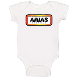 Arias Pistons Automobile Car Parts Cool Distressed Style Brand Logo Emblem Baby One Piece Arias Pistons Automobile Car Parts Cool Distressed Style Brand Logo Emblem Baby One Piece