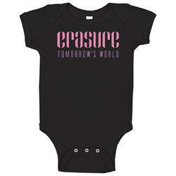 Erasure Tomorrows World Tour Baby One Piece Erasure Tomorrows World Tour Baby One Piece