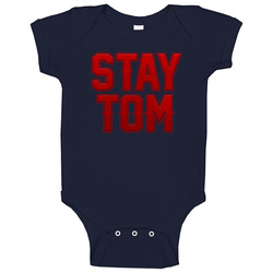 Stay Tom Brady New England Football Baby One Piece
