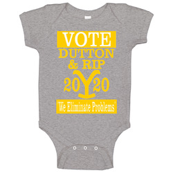 Vote Dutton & Rip Ranching 2020 Movie Gift Baby One Piece Vote Dutton & Rip Ranching 2020 Movie Gift Baby One Piece