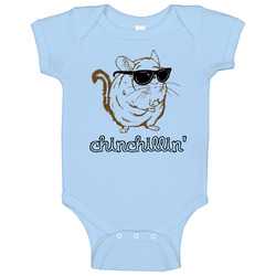 Chinchillin Funny Animal Rodent Baby One Piece Chinchillin Funny Animal Rodent Baby One Piece