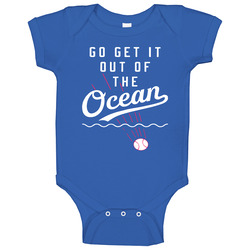 Max Muncy Home Run Hit Go Get It Out The Oceean Baby One Piece