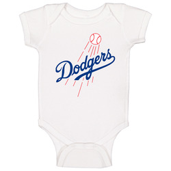 Los Angeles Dodgers Baseball Standard White Baby One Piece Los Angeles Dodgers Baseball Standard White Baby One Piece
