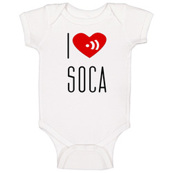 I Love Soca Baby One Piece I Love Soca Baby One Piece