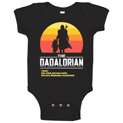 The Dadalorian Fathers Day Hitam Baby One Piece The Dadalorian Fathers Day Hitam Baby One Piece