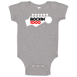 Rockin' 1000 1 Charcoal Baby One Piece Rockin' 1000 1 Charcoal Baby One Piece
