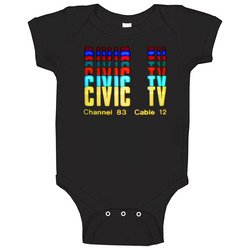 Videodrome Civic Tv David Cronenberg Science Fiction Film Baby One Piece Videodrome Civic Tv David Cronenberg Science Fiction Film Baby One Piece