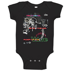 Pump Up The Volume Slater Retro Deejay Baby One Piece Pump Up The Volume Slater Retro Deejay Baby One Piece